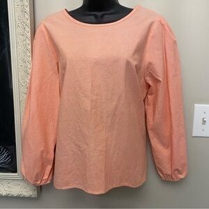 𝅺If She Loves Cotton Chambray Blouse Top